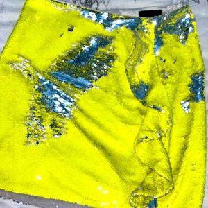 Sequined mini skirt